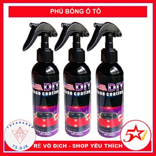 Chai xịt phủ nano chống nước kính, phủ bóng sơn xe ô tô - Chống nước bề mặt kính cận, kính mũ - DIY Nano Coat