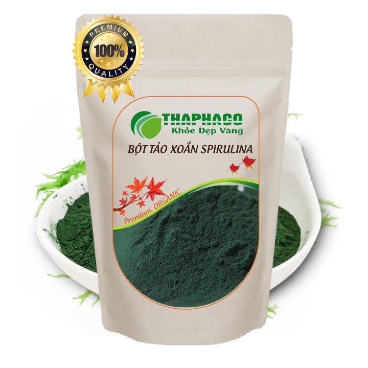 Bột Tảo Xoắn spirulina 100g Uống Làm Đẹp Dưỡng Da Siêu Mịn THAPHACO