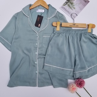Bộ Ngủ Pijama Lụa - Đồ Mặc Nhà Chất Lụa Latin Ngọc Trai Cao Cấp