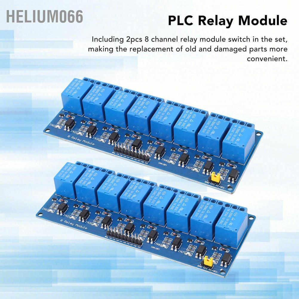 Helium066 Mô-đun chuyển tiếp 2 cái 8 kênh Bộ cách ly bảng mạch Optocoupler PLC Phụ kiện cho PIC AVR 51