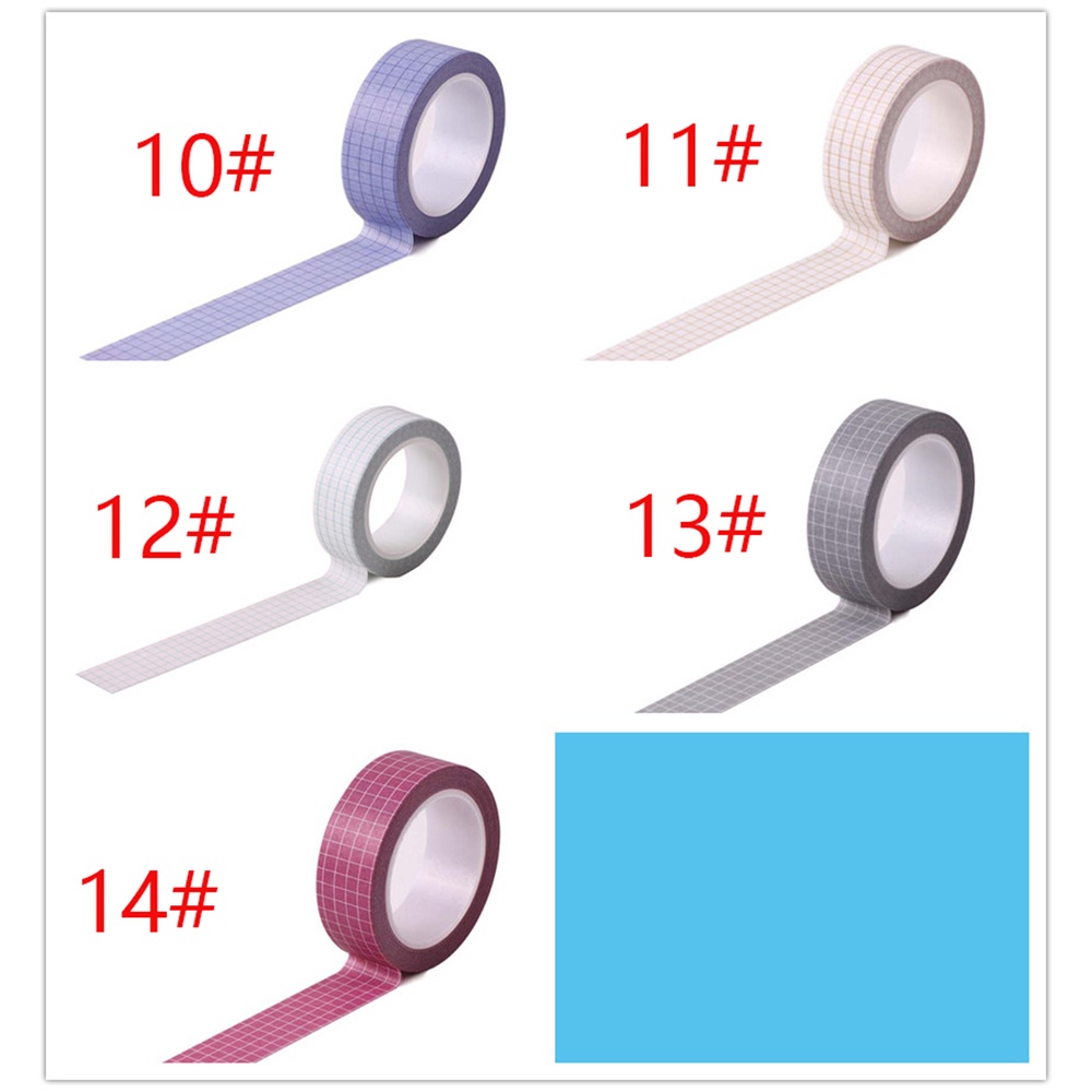 Cuộn Băng Dính Washi 10m Họa Tiết Caro Trang Trí