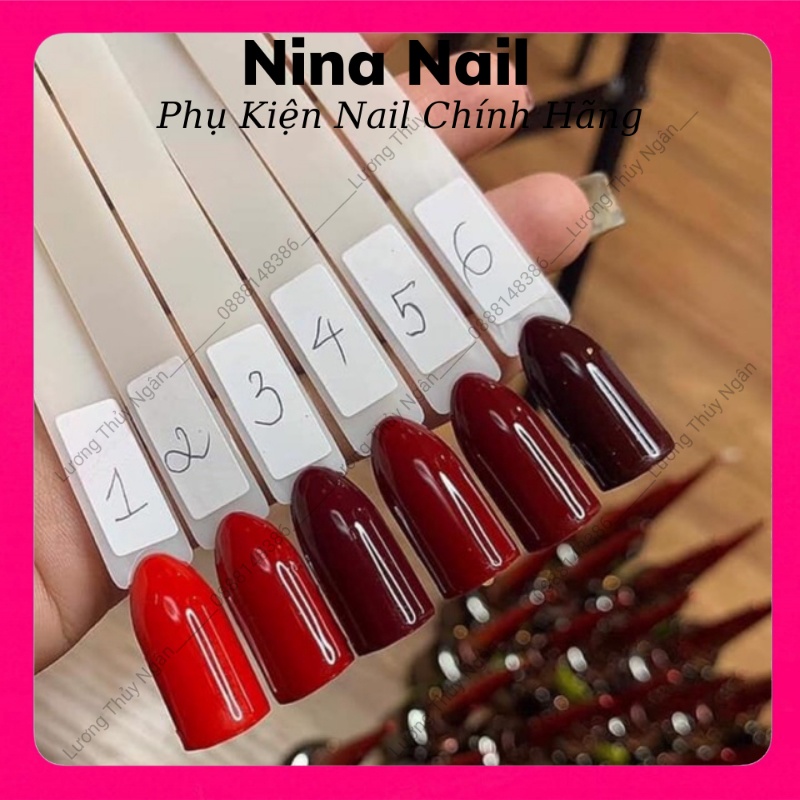 Sơn Gel Mxbon 6 Màu Đỏ Đẹp Siêu Hot Chính Hãng Chai 15ml