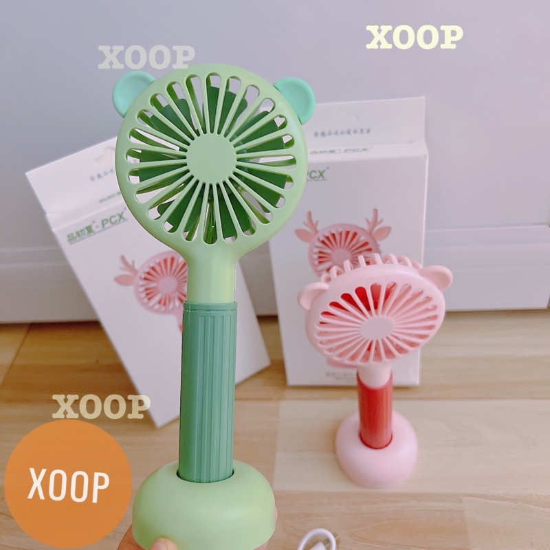 Quạt mini hình gấu 3 tốc độ gió
