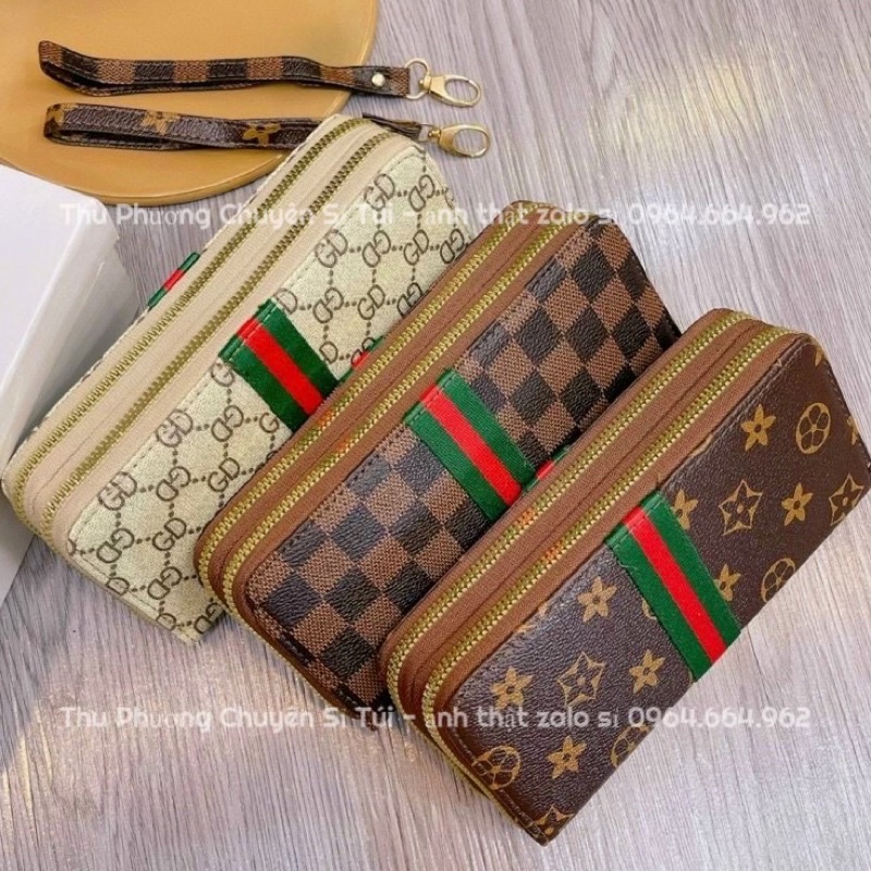 [XẢ KHO GIÁ GỐC] Ví dài cầm tay nữ, Ví nhiều ngăn 2 khoá hàng loại 1 chất da mềm mịn