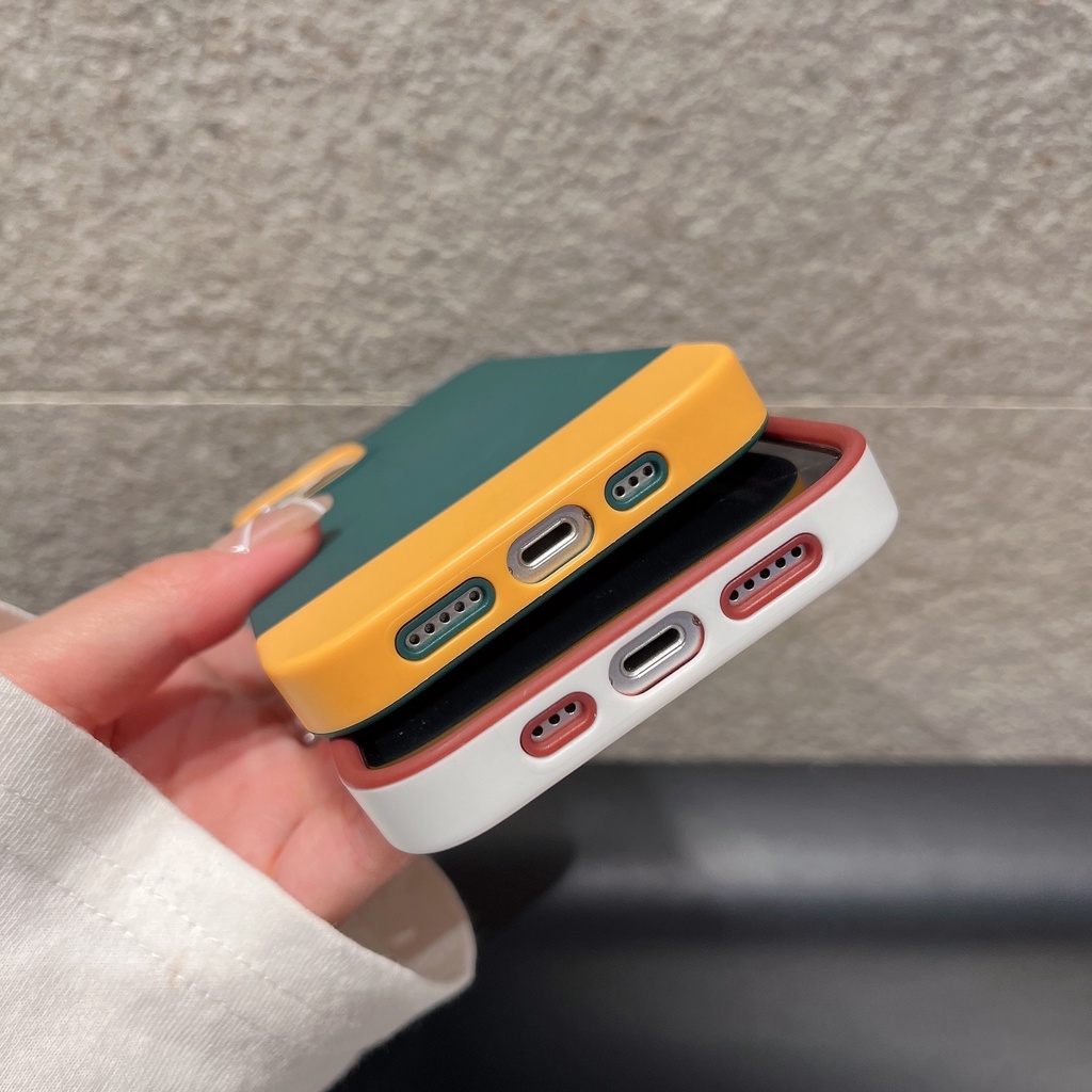 Ốp Điện Thoại Silicon Mềm Nhám Màu Kẹo Sang Trọng Cho iPhone 13 12 11 Pro Max XS Max X XR