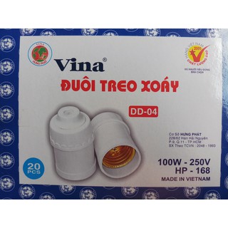 ( COMBO 5 CÁI ) Đui Xoáy Treo Vina E27 ( Trắng )