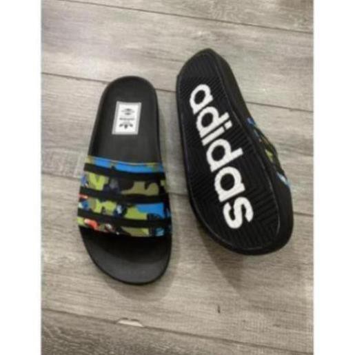 Dép lê 𝐀𝐃𝐈𝐃𝐀𝐒 nam nữ , dép quai ngang 3 lá hàng xuất dư đế kếp unisex  - Kuro official