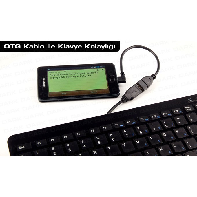 Cáp OTG Micro USB To USB Bẻ cong góc 90 độ  - Loại zin bóc thiết bị