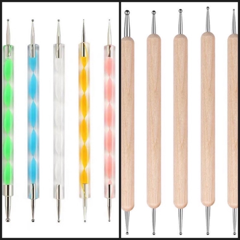 Set Bút Chấm Bi Vẽ Nail , Bộ Bút 5 Cây Dùng Để Trang Trí Móng