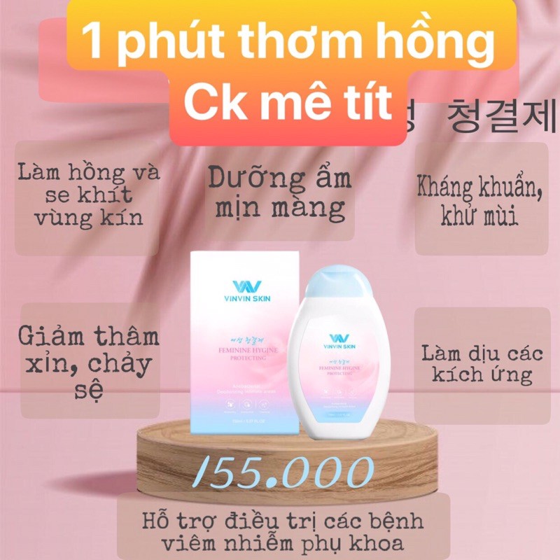 (Chính hãng ) DUNG DỊCH VỆ SINH PHỤ NỮ-VINVIN SKIN FEMININE HYGINE PROTECTING | BigBuy360 - bigbuy360.vn