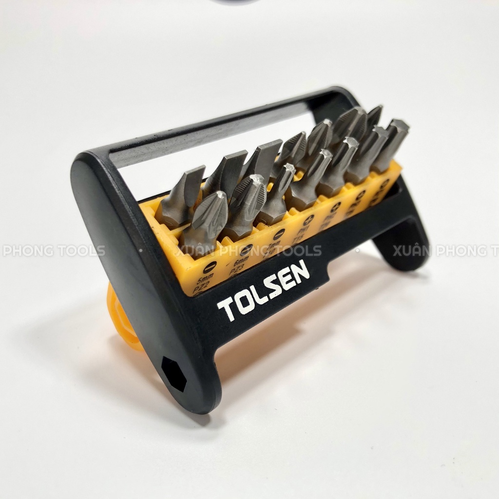 Bộ mũi vít 15 chi tiết TOLSEN 20365 [Xuân Phong tools]