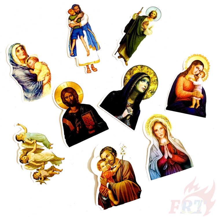 ❉ Jesus Christ . Famous Paintings Stickers ❉ 68Pcs/Set Fashion DIY Fashion Waterproof Decals Doodle Stickers