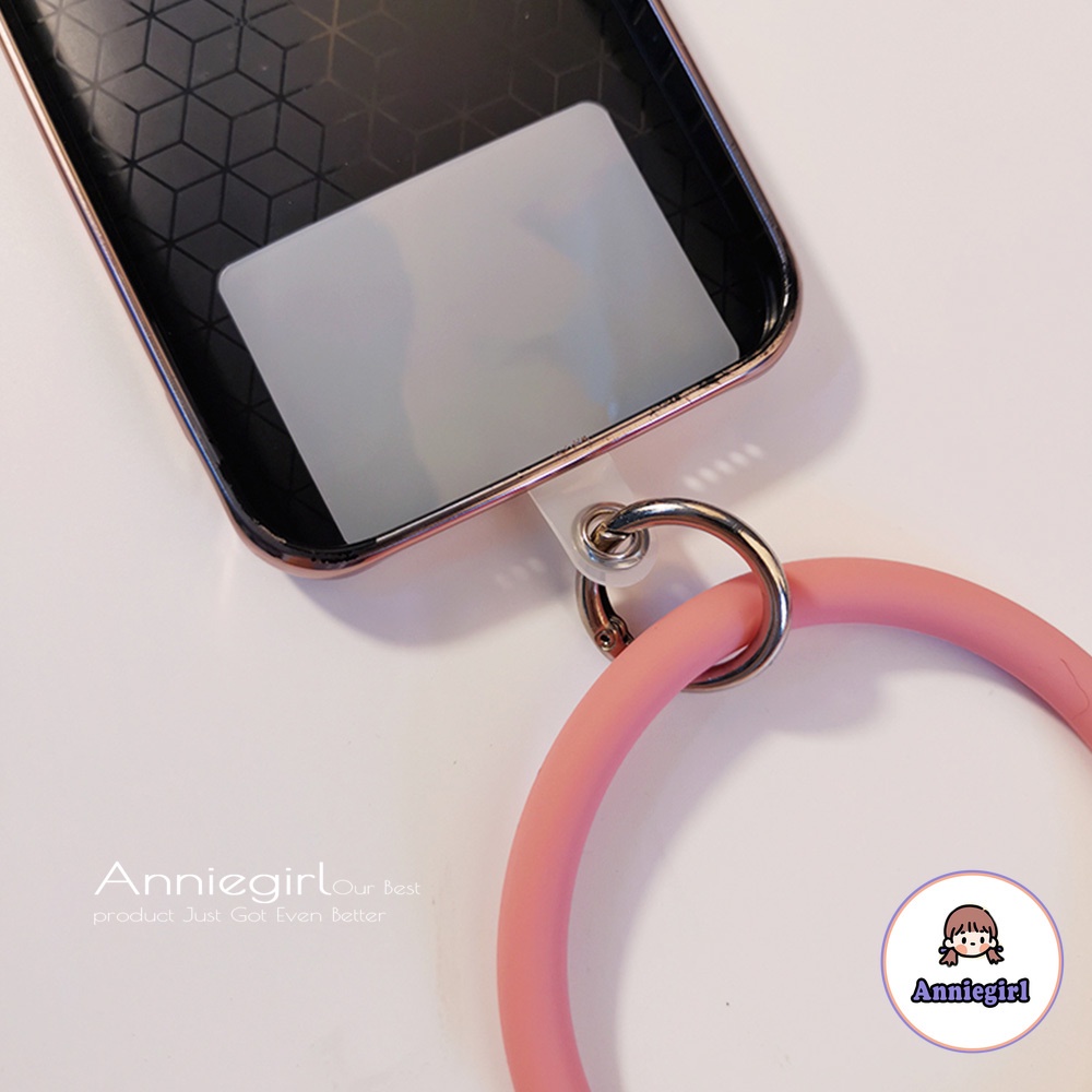 Dây Đeo Điện Thoại Bằng Silicon Dẻo Chống Thất Lạc Tiện Dụng Cho Nữ