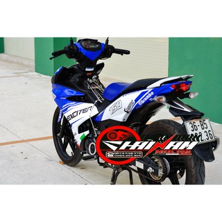 Tem trùm trắng xanh GP cho Exciter 150