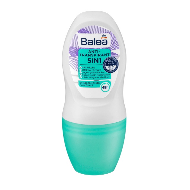 Lăn khử mùi BALEA Đức cho Nam và Nữ, khử mùi, ngăn mồ hôi lên đến 48h, 50ml - Hàng nội địa Đức