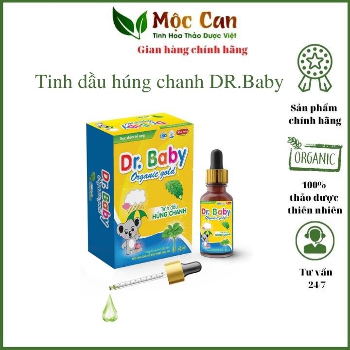 Tinh dầu húng chanh DR. BABY 30ml - Giảm ho đờm, tăng sức đề kháng cho bé dùng được cho trẻ sơ sinh dưới 6 tháng