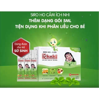 SIRO ho cảm ÍCH NHI dạng gói _ SẢN PHẨM HỮU HIỆU CHO BÉ BỊ HO-CẢM CÚM-HẮT HƠI-SỔ MŨI