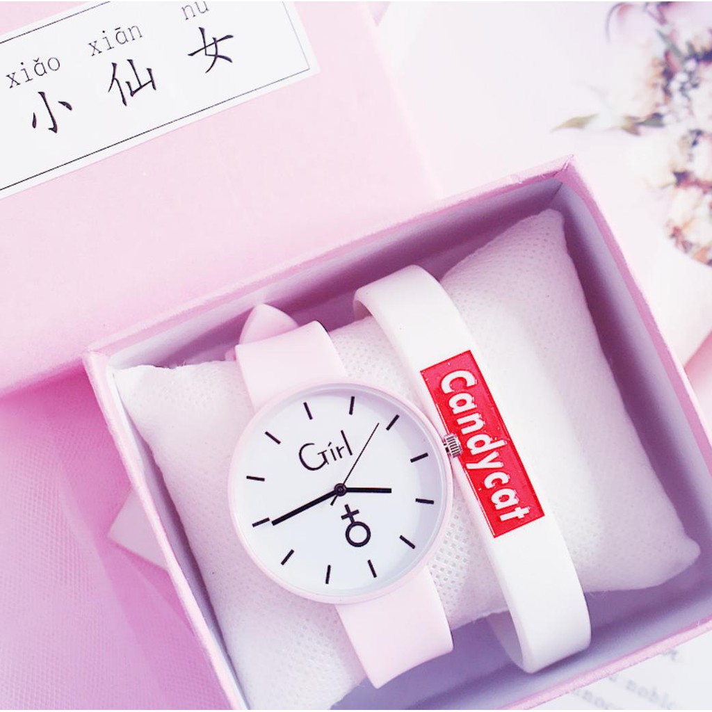 [Mã FAMAYFA2 giảm 10K đơn 50K] DHC237 ĐỒNG HỒ NỮ DÂY CAOSU BOY GIRL NHIỀU MÀU NĂNG ĐỘNG