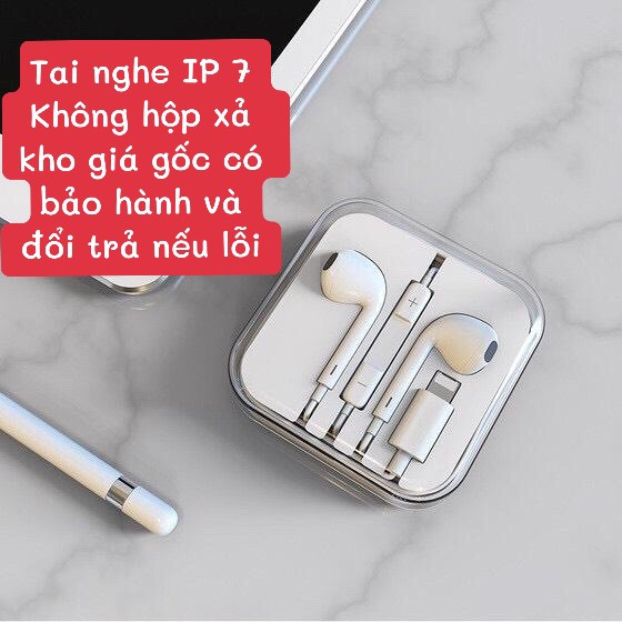 [ XẢ HÀNG SALE 50%] Tai Nghe IPhone 6/7/8/X/11/12 promax, có mic đàm thoại - tặng dây cuốn tai nghe - BH 12 tháng.