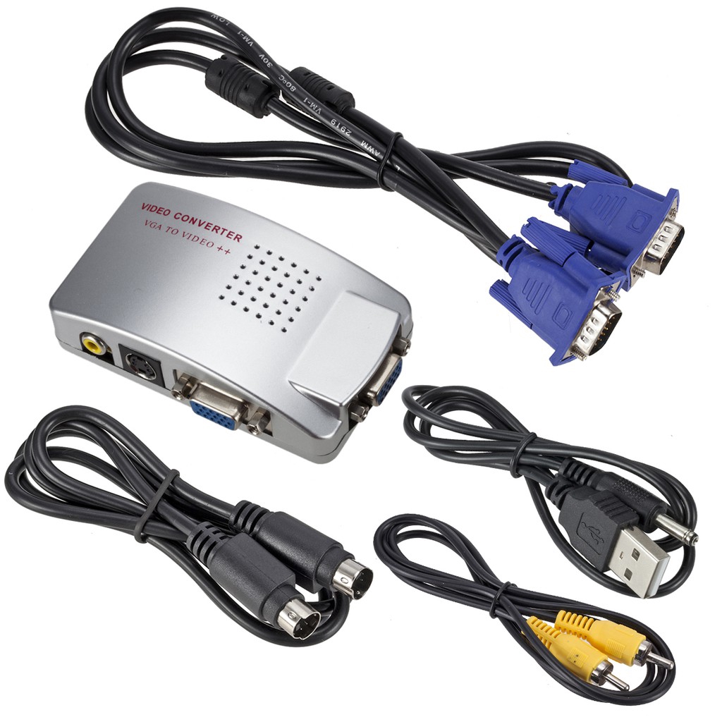 Bộ chuyển đổi VGA sang Video, Svideo VGA to AV - VGA to AV - DC301