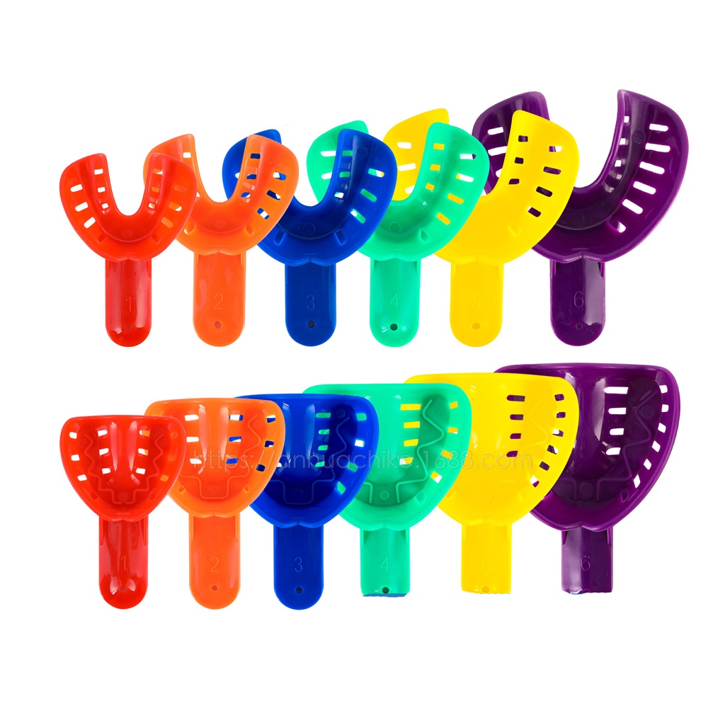 Set 12 Giá Đỡ Răng Hình Chữ U Bằng Nhựa Nhiều Màu Sắc