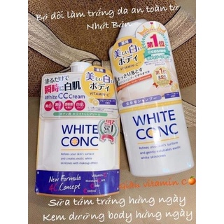 Sữa tắm&dưỡng thể trắng da đình đám white conc nhật bản msp89503