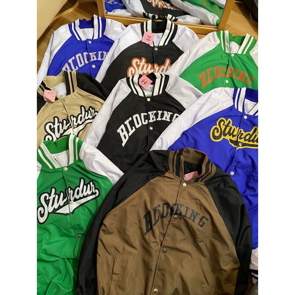 HÀNG SẴN - Varsity Jacket xuân hè - Áo khoác bóng chày - Dù 2 lớp - Unisex cả nam lẫn nữ - The Mei