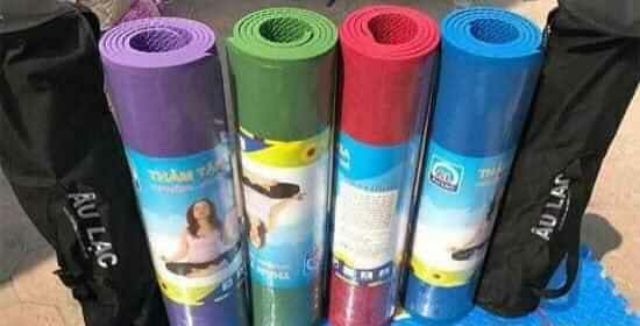 Thảm tập YOGA hàng Âu Lạc việt Nam ( loại 1) / Kèm túi đựng