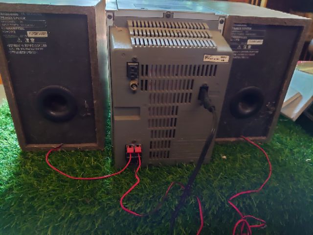 Dàn mini Panasonic pm27md bãi zin, dùng làm loa cho máy tính điện thoại