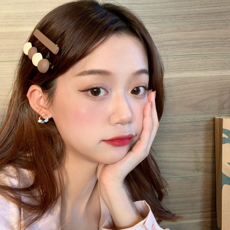 Set 2 Kẹp Tóc Nữ Màu Sắc Ngọt Ngào Vintage