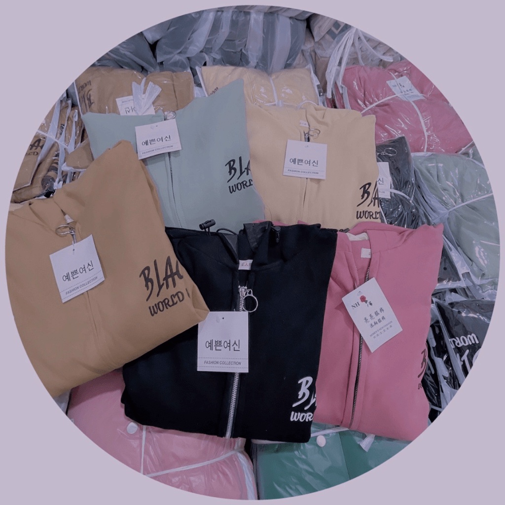 Áo Khoác Nữ Chất Nhung Tăm 2 Lớp Lót Dù Logo Thêu SỊn Sò Form Rộng Có Bo Chun Mặc Đẹp Thoải Mái [NEW UNISEX]