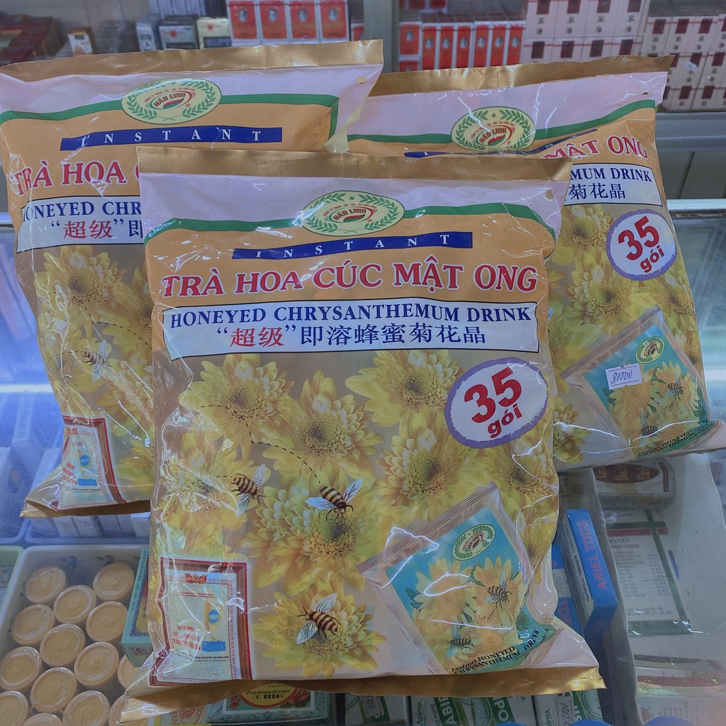 Trà hòa tan Hoa Cúc Mật Ong  Hán Linh- 35 gói