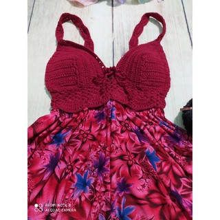 Jum hoa móc len hở lưng(chất đẹp)