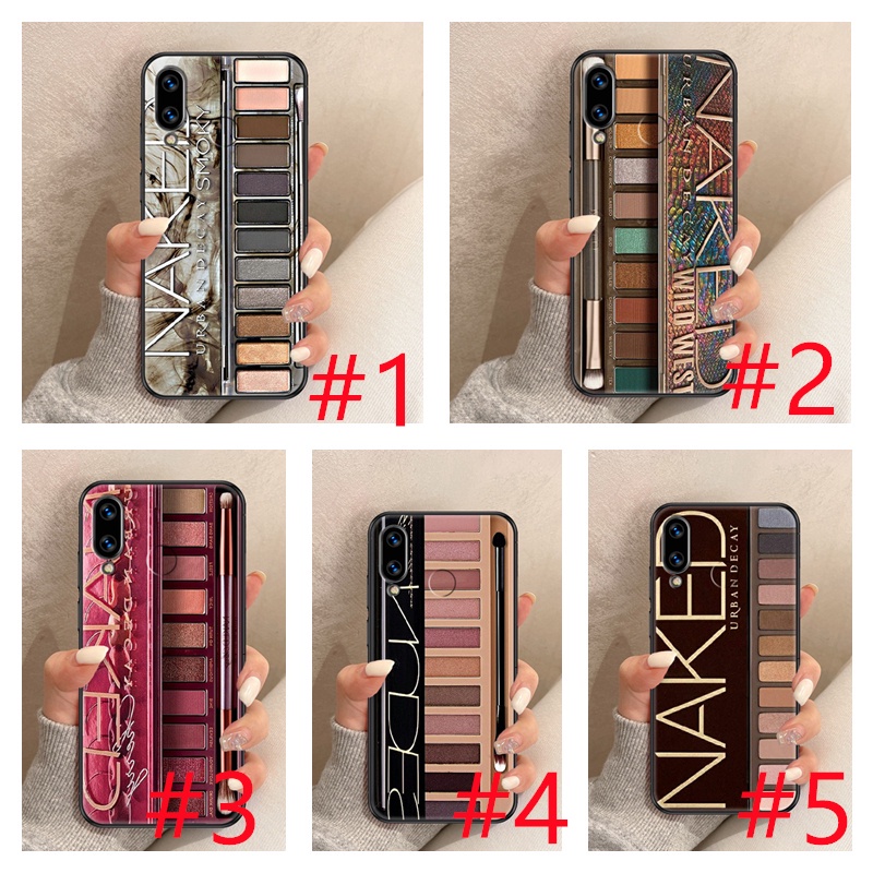 Ốp điện thoại bằng nhựa mềm viền đen hình bảng phấn mắt trang điểm cho IPHONE 4 4S 5 5S 5C 6 6S Plus XR