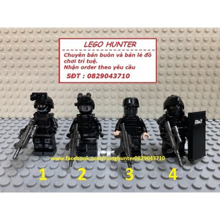 Army minifigures mô hình lắp ráp Lính đặc nhiệm Swat bán lẻ