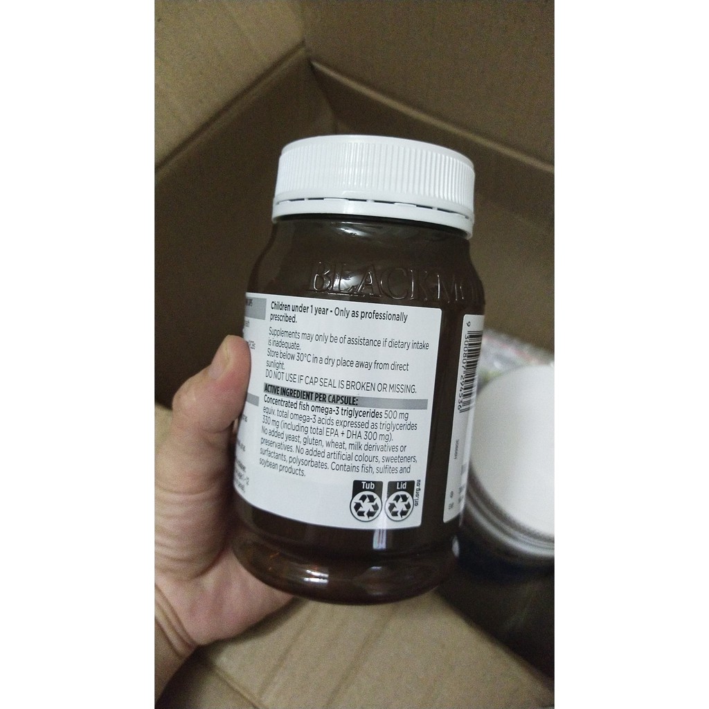 ((MẪU MỚI)-Dầu Cá Không Mùi Blackmores Odourless Fish Oil Mini Capsules 400 viên date xa | BigBuy360 - bigbuy360.vn
