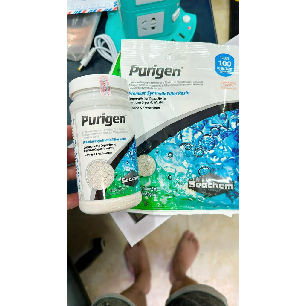 Seachem Purigen (100ml / 250ml) | Hạt Lọc - Vật Liệu Lọc Giúp Hút Màu - Khử Bụi - Khử Độc Hiệu Quả Nhất