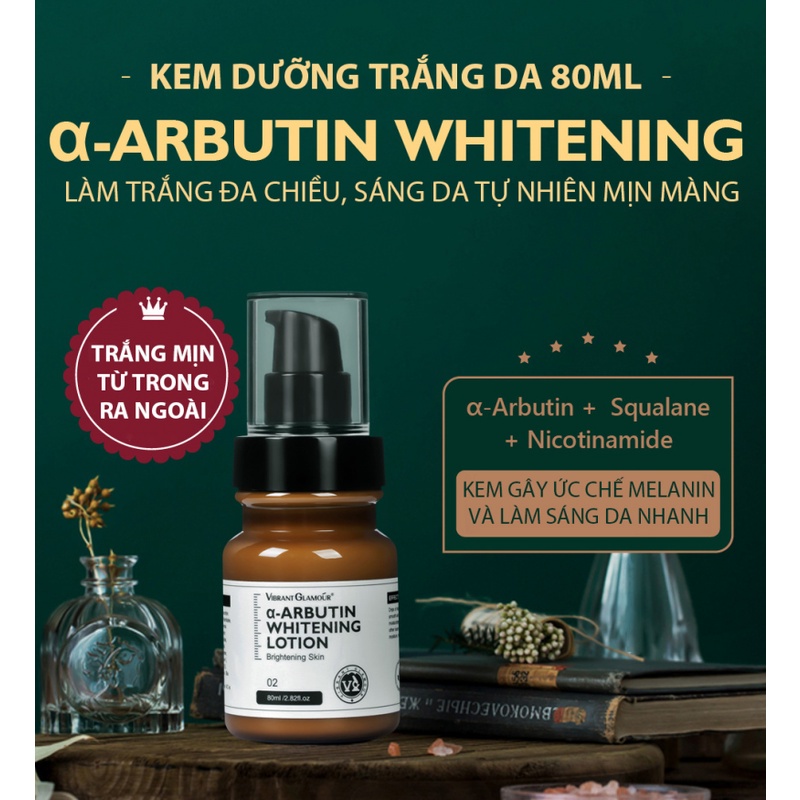 Kem dưỡng trắng da VIBRANT GLAMOUR đa chiều tự nhiên mịn màng ức chế melanin và làm sáng 80ml