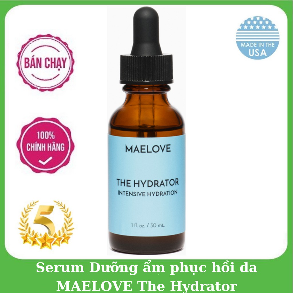 Serum Dưỡng ẩm phục hồi da MAELOVE The Hydrator