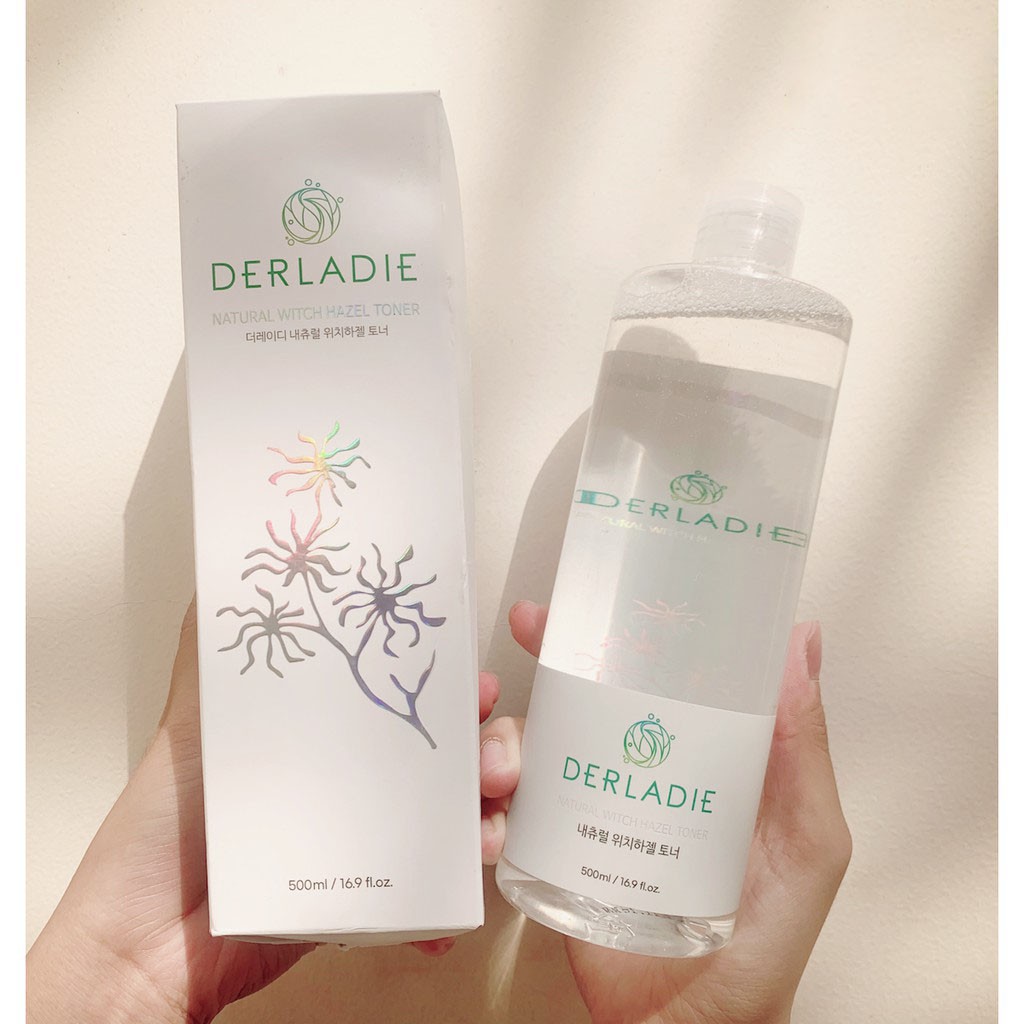 [Mã FMCGMALL giảm 8% đơn từ 250K] Nước Cân Bằng Da Derladie Natural With Hazel Toner 500ml