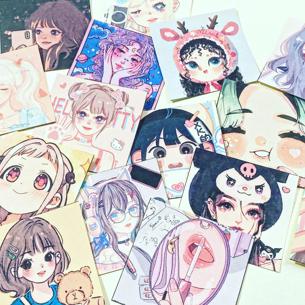 MI16 set Sticker niêm phong túi gói hàng, gói quà