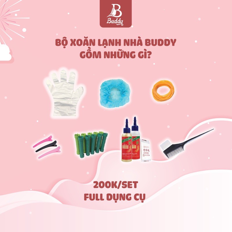 Thuốc làm xoăn lạnh / uốn lạnh tại nhà của Buddyhairs, Buddy.hairs