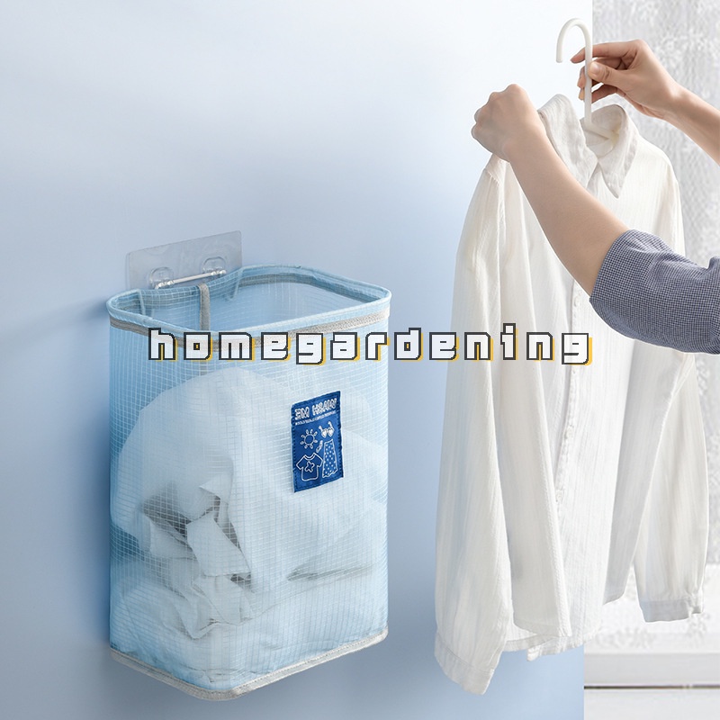 Giỏ Đựng Quần Áo Bẩn Đồ Chơi Trẻ Em Gắn Tường Có Thể Gấp Gọn