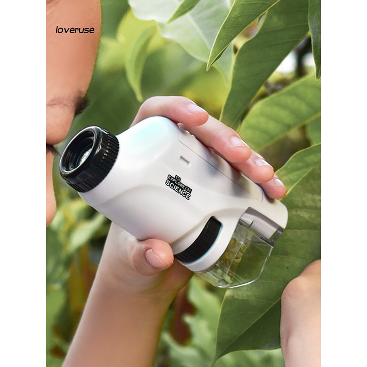 Kính hiển vi cầm tay thoải mái cho bé khám phá khoa học