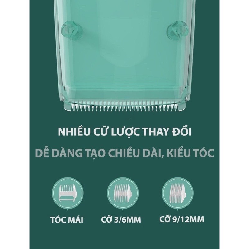 [Chính Hãng] Tông đơ cắt tóc kèm hút tóc MISUTA cao cấp cho bé và gia đình