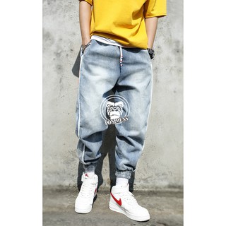 [Hàng Loại 1] Quần jogger jean nam nữ có sọc kiểu dáng thể thao phong cách Hàn Quốc hot trend 2020