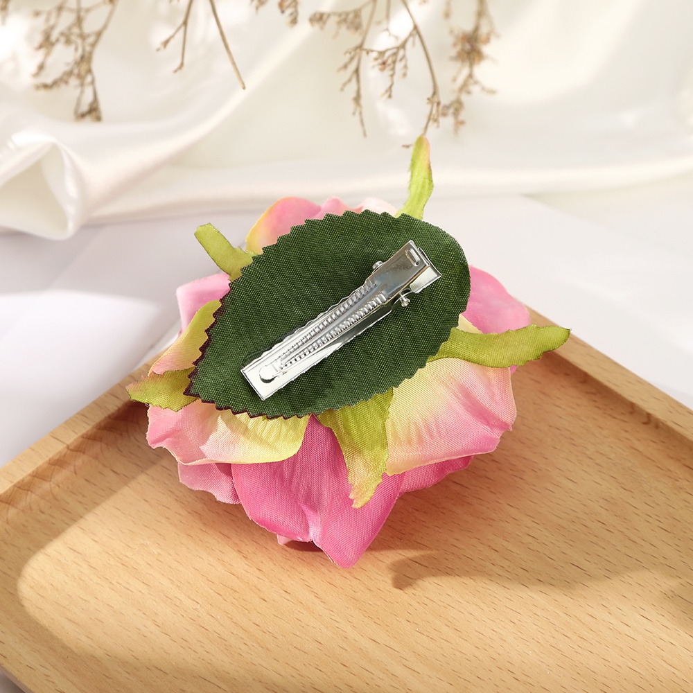 Kẹp tóc HAIMEIKANG hình hoa hồng 7cm cho cô dâu