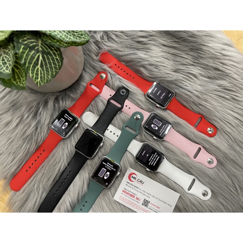 Đồng hồ Apple Watch Series 3 (  bản LTE ) Size 42mm viền nhôm , Zin 99% Như Mới, Chính Hãng Apple  MR CAU