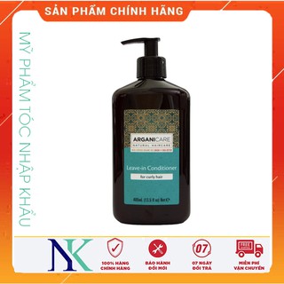 KEM DƯỠNG TẠO KIỂU TÓC XOĂN ARGANICARE SHEA BUTTER LEAVE-IN HAIR 400ML