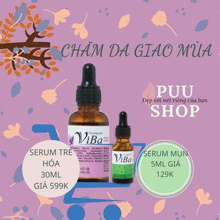 Combo serum trẻ hóa 30ml & serum mụn 5ml